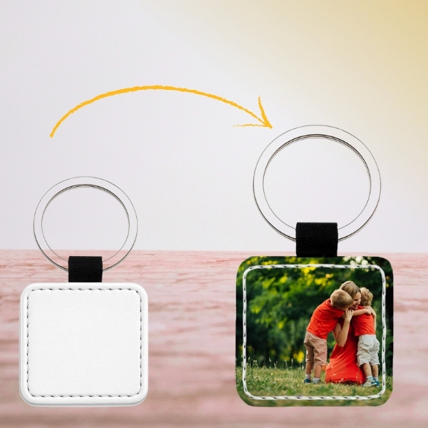 Porta-Chaves PU Quadrado